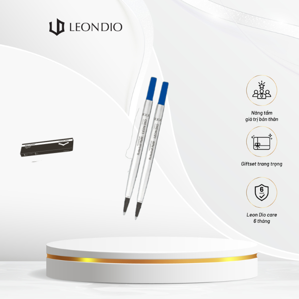 Ống mực, Ruột Mực, Ruột Bút Dạ Bi Parker Pen Refills (Roller Ball) Made By Leon Dio - Mực Xanh