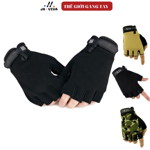 Găng tay mùa đông 511 cụt ngón hở ngón tập gym , đi xe máy ,gang tay phượt - Thegioigangtay
