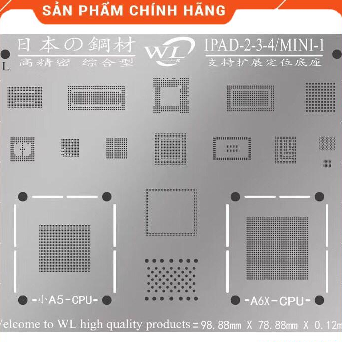 Vỉ đổ chân WL cho iPad 2-3-4-Mini 1