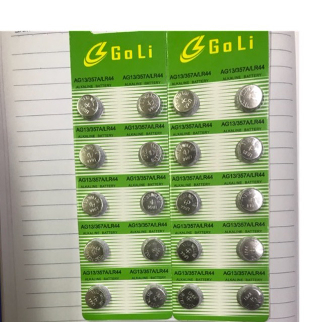 Combo 2 vỉ Pin AG13Hay 357 ALR44