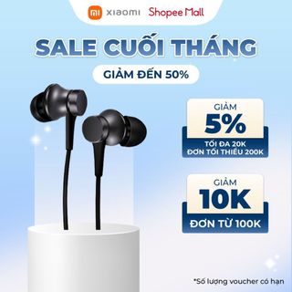 Tai Nghe Nhét Tai Xiaomi Mi In-Ear Headphones Basic (Black/Silver)