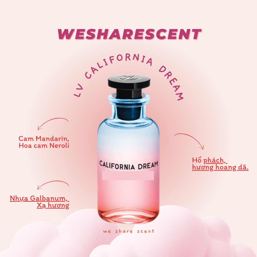 [𝘼𝙪𝙩𝙝] Nước hoa California Dream 5ml/10ml - 𝙬𝙚𝙨𝙝𝙖𝙧𝙚𝙨𝙘𝙚𝙣𝙩 -