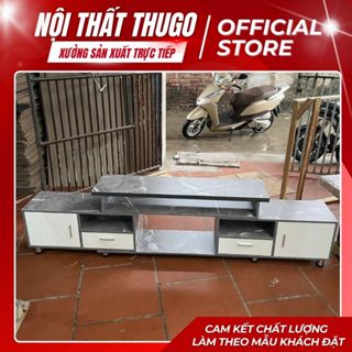  Kệ tivi cho phòng khách  hỗ trợ lắp sẵn  CAO CẤP  Kệ trang trí xưởng sản xuất trực tiếp gỗ MDF lõi xanh chống ẩm mốc 