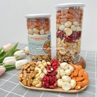  500GRAM MIX HẠT DINH DƯỠNG 5 HẠT - MACCA HẠNH NHÂN HẠT ĐIỀU ÓC CHÓ ĐỎ ÓC CHÓ VÀNG ĂN LIỀN HOẶC LÀM SỮA HẠT 