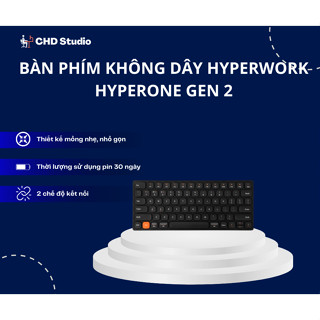 Bàn phím không dây HyperWork HyperOne Gen 2 - Hàng Chính Hãng