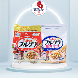Ngũ cốc Calbee, ngũ cốc dinh dưỡng trái cây hoa quả ăn kèm với sữa chua Nhật Bản
