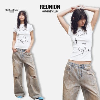 Áo Thun Baby Tee Nữ REUNION Chất Liệu Thun Co Giãn 2 Chiều Cao Cấp Thoáng Mát Hình In META Năng Động Cá Tính