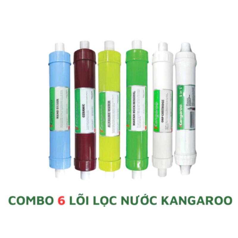 Combo 6 lõi lọc nước chức năng KG10A3 Kangaroo