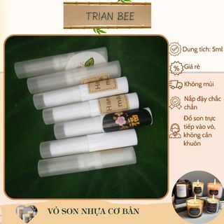 vỏ son nhựa cơ bản, đổ son trực tiếp không cần khuôn, vỏ làm son handmade