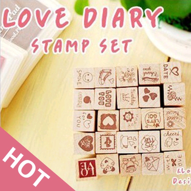 Bộ con dấu Love Diary - Andhere