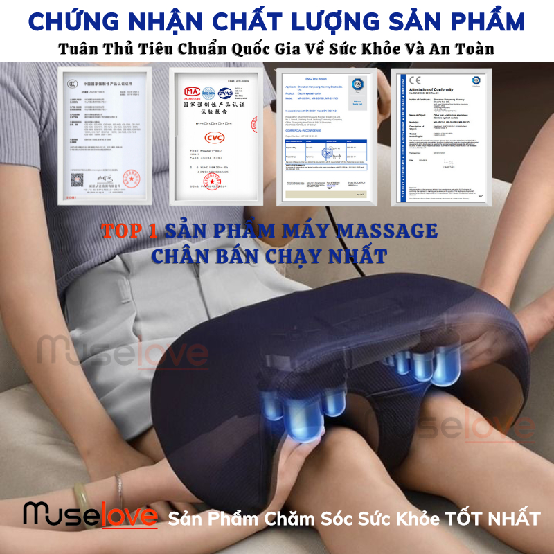 Máy Massage Chân Bấm Huyệt GODWELL Cao Cấp 3 Chế Độ Xoa Bóp Bàn Chân Tự Động Cho Người Già, Dân Văn Phòng