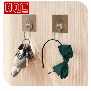 Móc dán tường Móc cường lực trong suốt siêu dính- Móc treo đồ chịu lực 10kg - HQC060