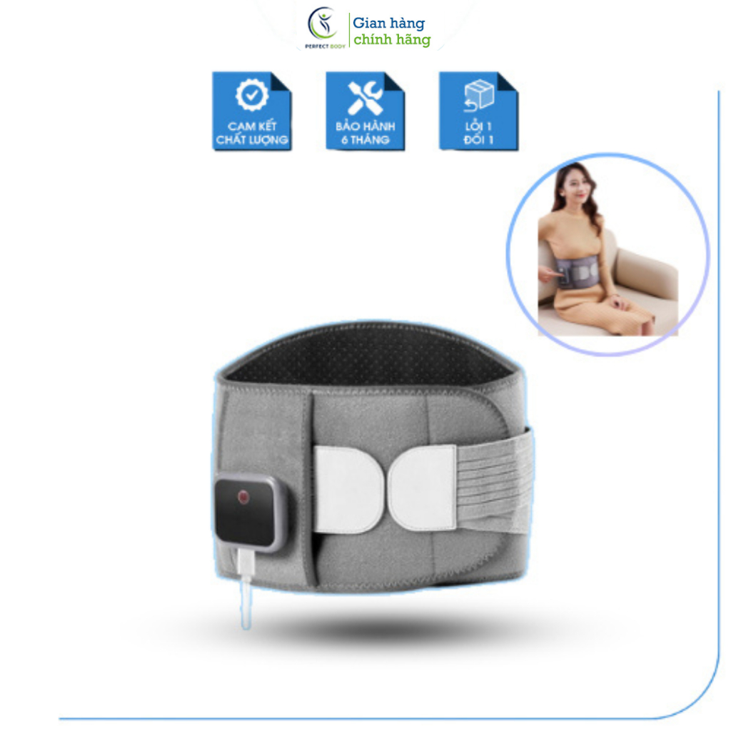 Đai Massage Thắt Lưng PERFECT BODY Giúp Cố Định Cột Sống Cải Thiện Thoái Hoá Thoát Vị Địa Đệm
