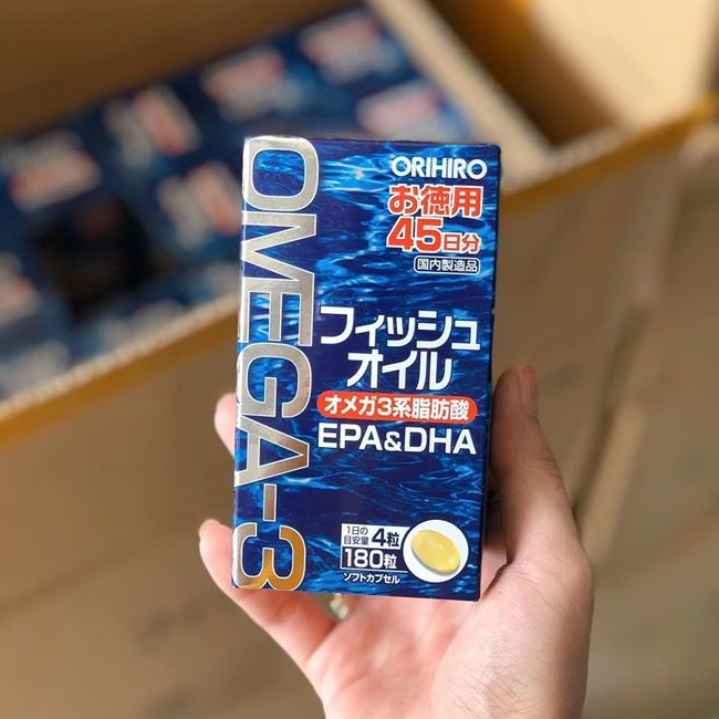 Viên Uống Dầu Cá Omega 3 Orihiro Nhật Bản 180 Viên - OMEGA3