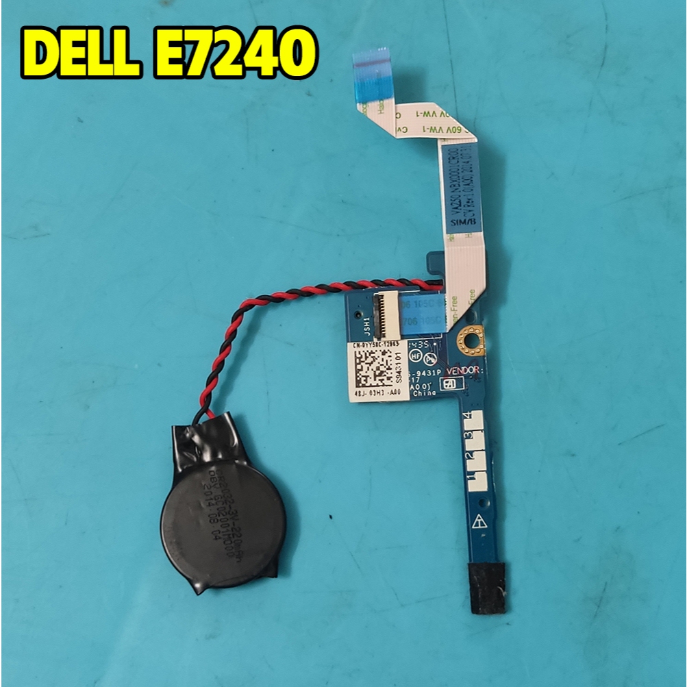 Bo và cáp pin Cmos + Sim laptop Dell Latitude E7240 bóc máy