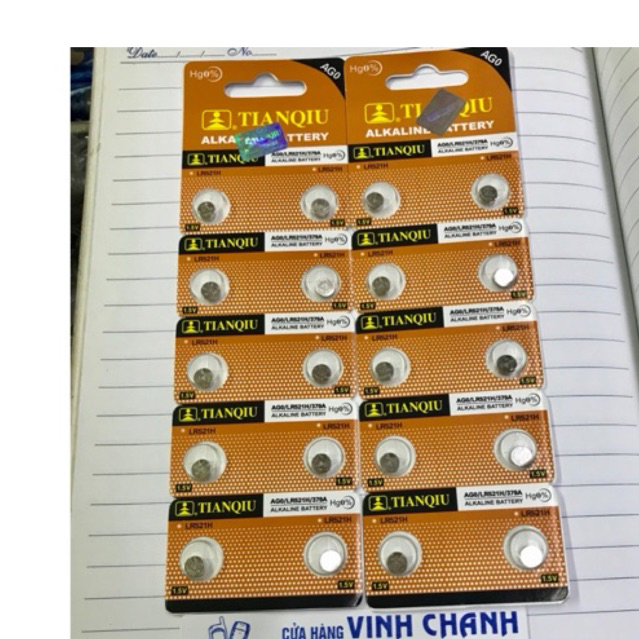 Combo 2 Vỉ pin AG0  LR521 379A