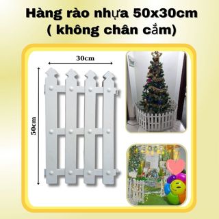 (Combo 2 miếng) Hàng rào nhựa trắng trang trí nhà, rào sân vườn (50cm x 30 cm) (Vườn Sài Gòn)