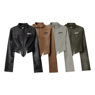 Áo Khoác Nữ ISME BASIC LOGO Cropped Jacket