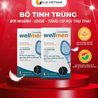 WELLMEN Conception - Cải Thiện Chất Lượng Tinh Trùng Nam Giới, Hỗ Trợ Sinh Con - Viên Uống Bổ Tinh Trùng