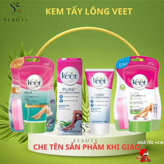  Kem tẩy lông veet Nhật 150g chính hãng tẩy lông vùng kín nách tay chân body triệt lông an toàn không đau rát 