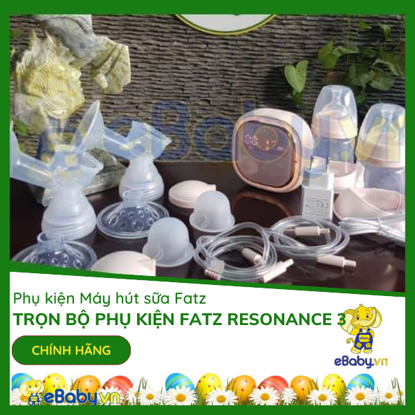 Trọn bộ phụ kiện máy hút sữa Fatz Baby Resonance 3 - New Chính Hãng - Phụ kiện dùng cho máy hút sữa 