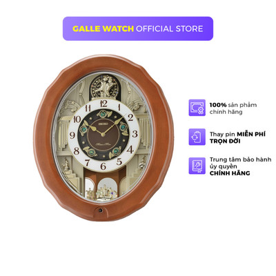 ĐỒNG HỒ TREO TƯỜNG SEIKO QXM604BR thời trang, thanh lịch, vỏ nhựa bền bỉ, chính hãng Nhật Bản