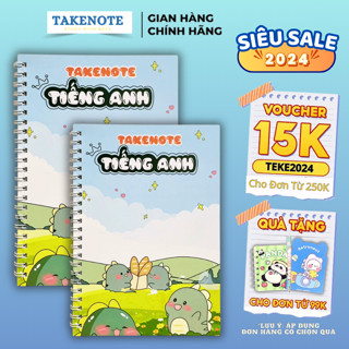 Takenote Tiếng Anh Bản A5 - Sổ Tay Takenotes.Beta Học Ngữ Pháp Tiếng Anh Lớp 3, 4, 5, 6, 7, 8, 9, 10, 11, 12