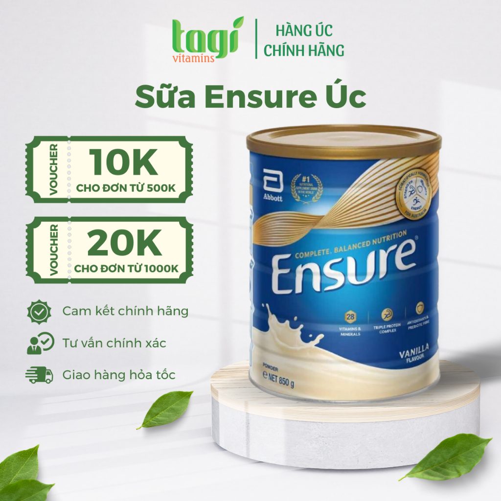 Sữa Ensure Úc nội địa 850g
