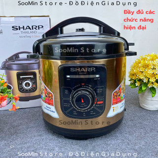 Nồi áp suất điện ks-216v ks-216s Sharp đa năng chuẩn cao cấp , Nồi Hầm điện Sharp Soomin store