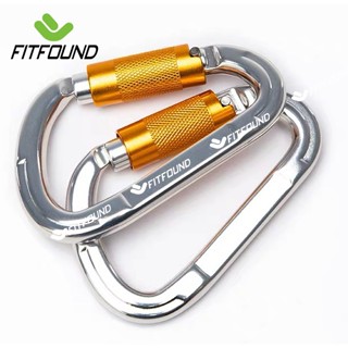 Carabiner- Móc Khóa Tự Động Chữ D  Hợp Kim Kẽm Nhôm Siêu Nhẹ  Chuyên Leo Núi, Nhảy Dù, Yoga Chịu Tải 25K 2500Kg