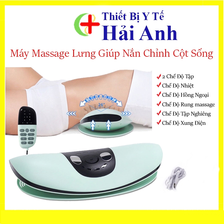 Máy Massage Lưng Thông Minh, Cột Sống, Eo Có Hồng Ngoại, Rung, Xung Huyệt Pin Sạc