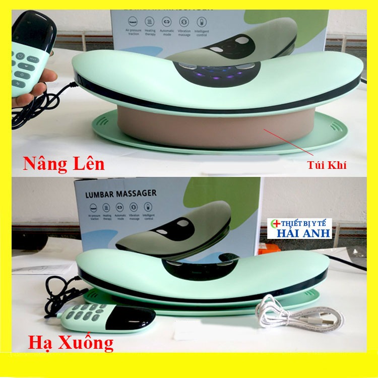Máy Massage Lưng Thông Minh, Cột Sống, Eo Có Hồng Ngoại, Rung, Xung Huyệt Pin Sạc