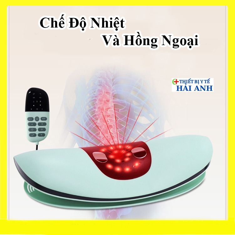 Máy Massage Lưng Thông Minh, Cột Sống, Eo Có Hồng Ngoại, Rung, Xung Huyệt Pin Sạc