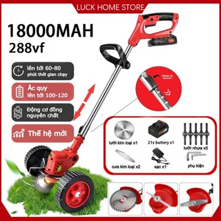 Máy cắt cỏ 288vf,máy cắt cỏ cầm tay,máy cắt cỏ dùng pin 18000mah,đẩy máy cắt cỏ sân vườn,trang bị 8 lưỡi dao