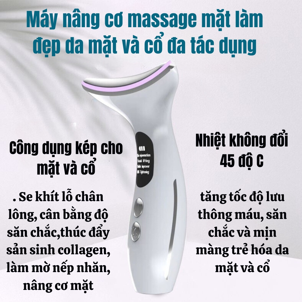 Máy Nâng Cơ Mặt - VISEN, Máy Massage Nâng Cơ Trẻ Hoá Da Mặt Cao Cấp