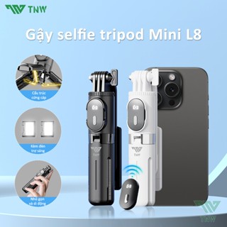 TNW L8mini Gậy Chụp Ảnh Tự Sướng 3 Chân Bluetooth Có Đèn Led,Gậy 3 Chân Selfie hình tự sướng