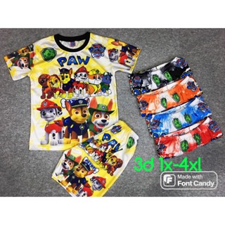 (CHOLOANG)CB17# BỘ QUẦN ÁO CHÚ CHÓ CỨU HỘ CHO BÉ TRAI BÉ GÁI TỪ 4-6T, Đồ mặc hè mát cho bé trai 4 tuổi