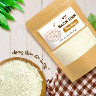 Bột bạch linh 1kg, bột bạch phục linh, nguyên chất, thơm mịn, dùng pha uống, đắp mặt - Lãn Ông