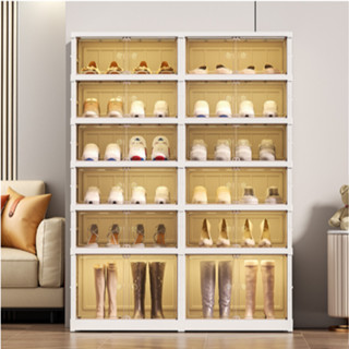 Tủ Giày Thông Minh 36 đôi 9104-8-1G Gấp Gọn Tiện Lợi Có Ngăn Để Boot, Kệ Để Giày Dép Ca