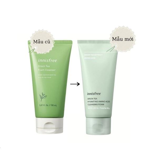 SỮA RỬA MẶT GREEN TEA CLEANSING FOAM INNISFREE