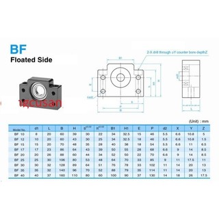 Gối đỡ vít me ball screw BK, BF (Gối vít me bi 1204 / 1605)