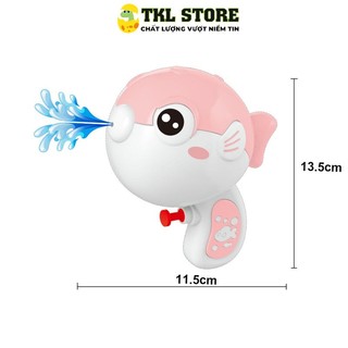 Đồ chơi súng phun nước hình cá mập, cá nóc cho bé - TKL STORE