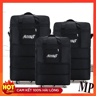   Deal- Xả kho  Túi Hành Lý Có Thể Gập Lại Để Đi Công Tác Du Lịch 5 bánh xe Sporot mở rộng tầng ngăn kéo xếp gọn tiện lợi 