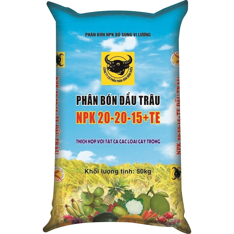 Phân NPK Đầu trâu 20-20-15 TE Bình Điền Giúp Cây Sinh Trưởng, Tăng Khả Năng Chống Chịu Phát Triển Tố