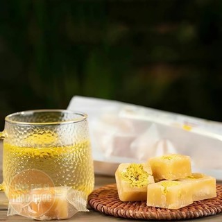 Trà hoa cúc đường phèn 100g, cúc đường phèn, và tổng hợp các viên trà hoa tự chọn