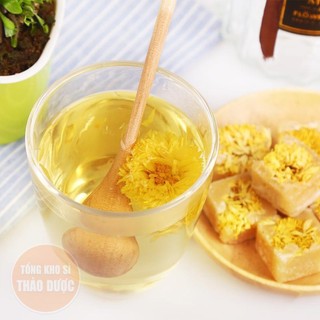 Trà hoa cúc đường phèn 100g, cúc đường phèn, và tổng hợp các viên trà hoa tự chọn