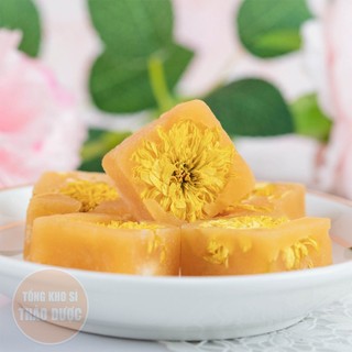 Trà hoa cúc đường phèn 100g, cúc đường phèn, và tổng hợp các viên trà hoa tự chọn