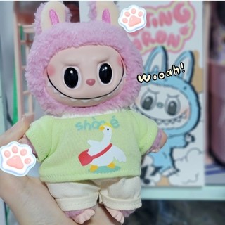 Áo thun cho doll 15cm, 20cm, Baby three macaron, Labubu 17cm ❤