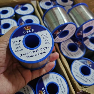 [10 MÉT] Thiếc Hàn SN63/37 0.8MM/1.2MM lõi nhựa thông nhẹ lửa, siêu bóng