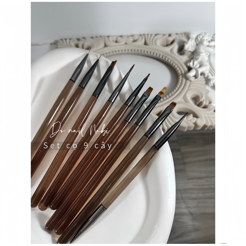 Set cọ nail 9 cây